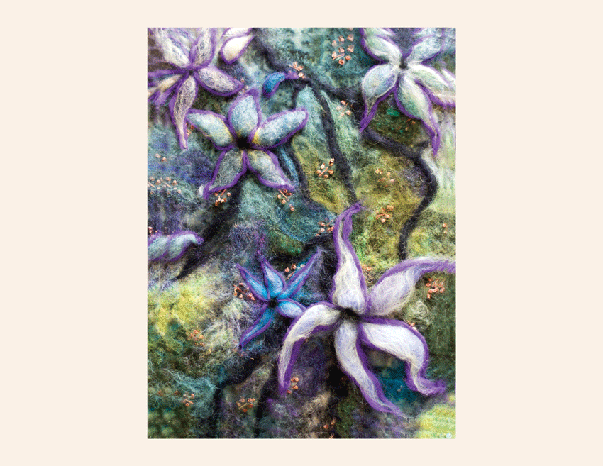 Art Kelly McLeod Clematis Tryptich 1