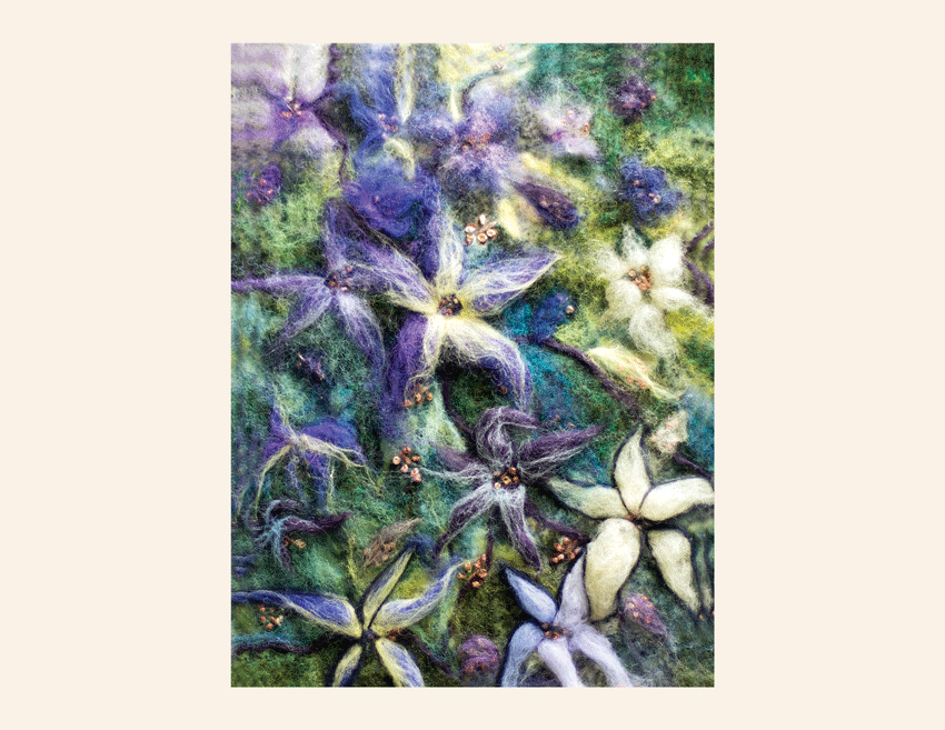 Art Kelly McLeod Clematis Tryptich 3