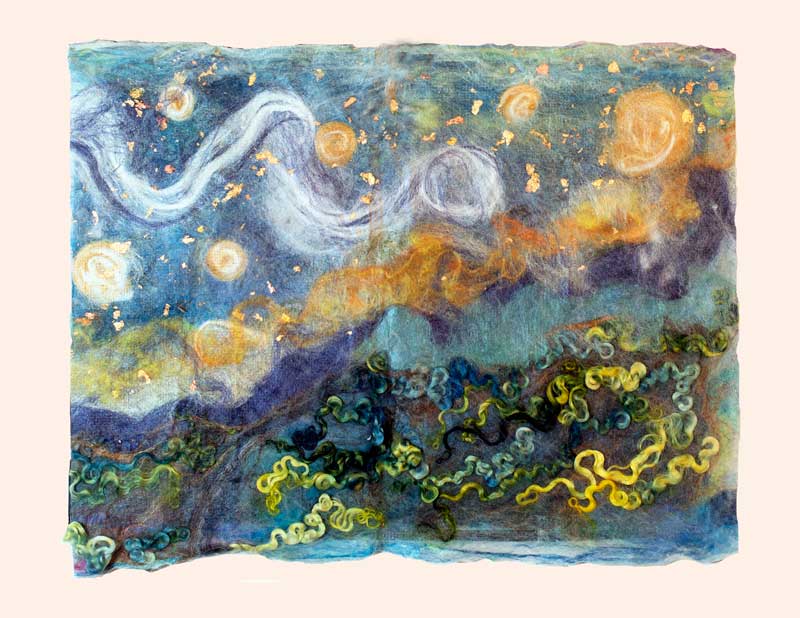 Art Kelly McLeod wet felt Another Starry Night