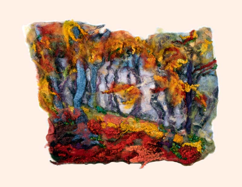 Art Kelly McLeod wet felt Autumn Lanscape