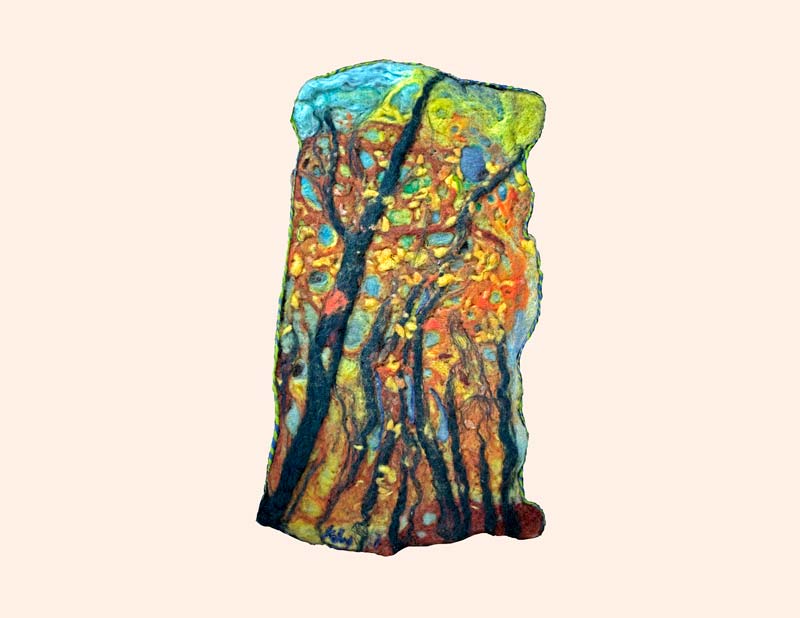 Art Kelly McLeod felt Cathedral Window