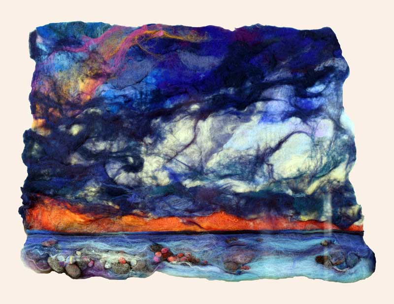 Art Kelly McLeod wet felt Evening Sky