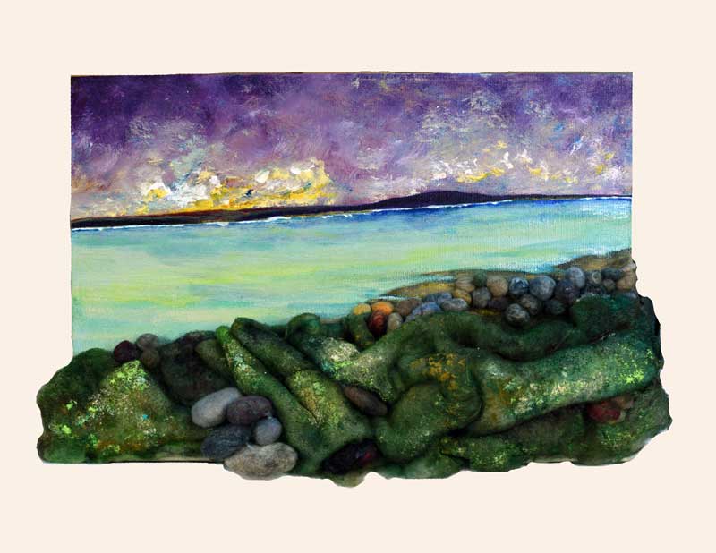 Art Kelly McLeod wet felt Irish Moss