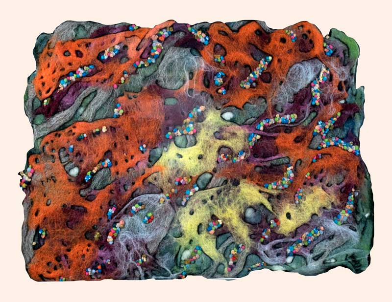 Art Kelly McLeod felt Lichen Study 