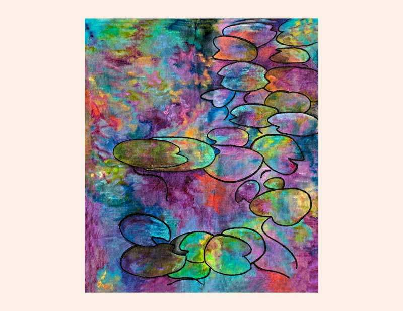 Art Kelly McLeod acrylic Lily Pads