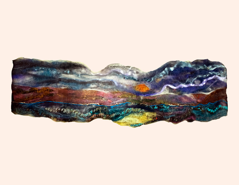 Art Kelly McLeod wet felt Morning Sunrise
