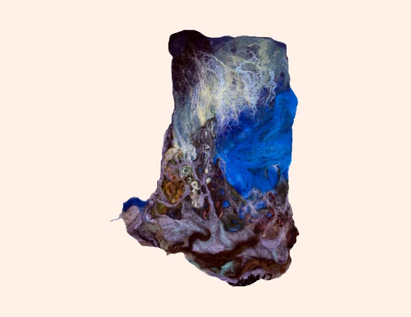 Art Kelly McLeod felt Northern Lights