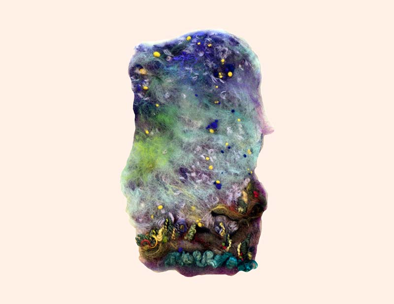 Art Kelly McLeod felt Northern Lights #2