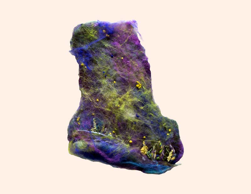 Art Kelly McLeod felt Northern Lights #3