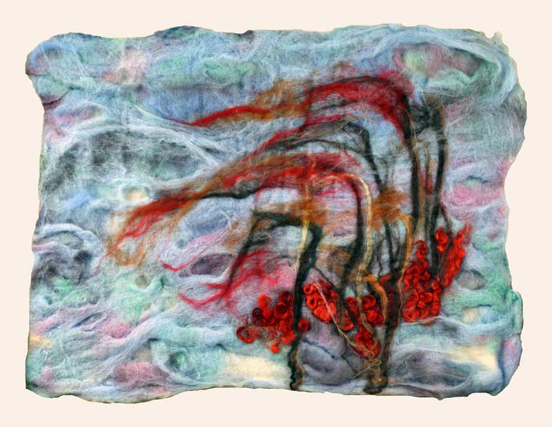 Art Kelly McLeod wet felt Prairie Winter Wheat
