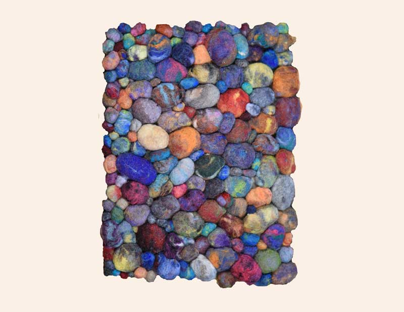Art Kelly McLeod wet felt Rock Study