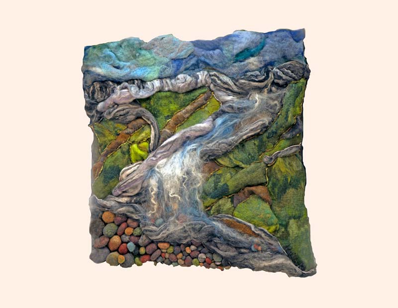 Art Kelly McLeod wet felt Rocky Stream