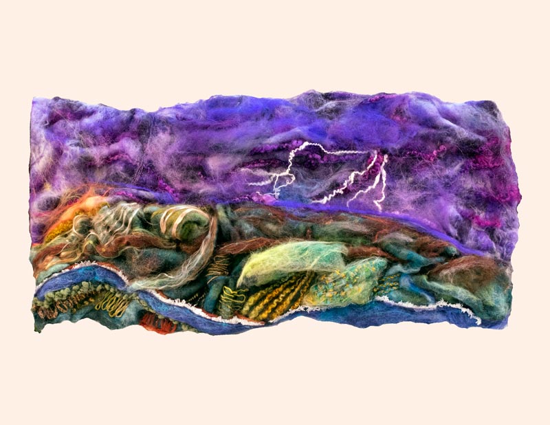 Art Kelly McLeod wet felt Storm Is A Coming