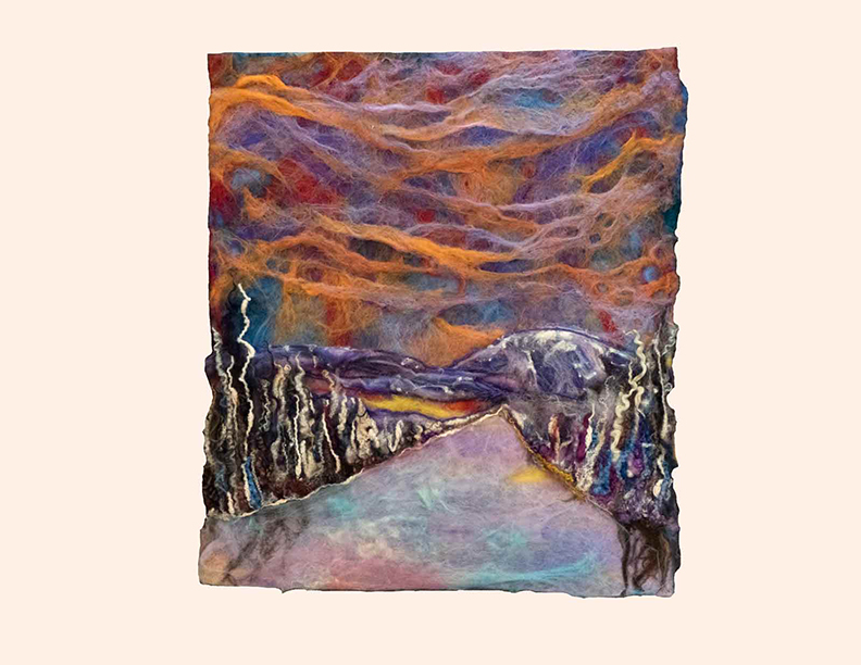 Art Kelly McLeod wet felt Winter Morning